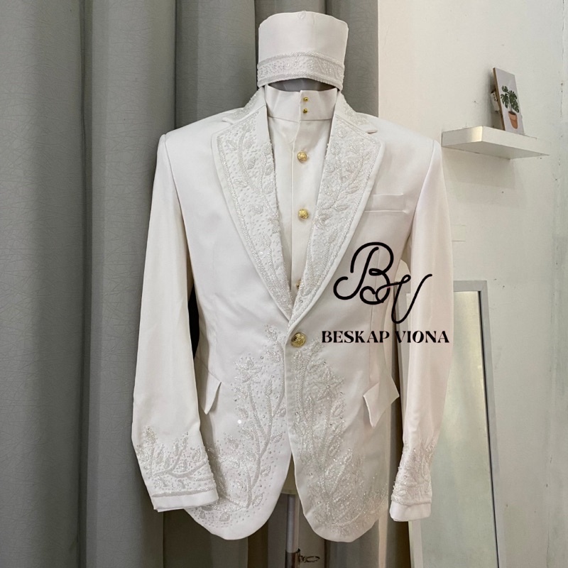Beskap Jas Pengantin Langenharjan Akad Modern