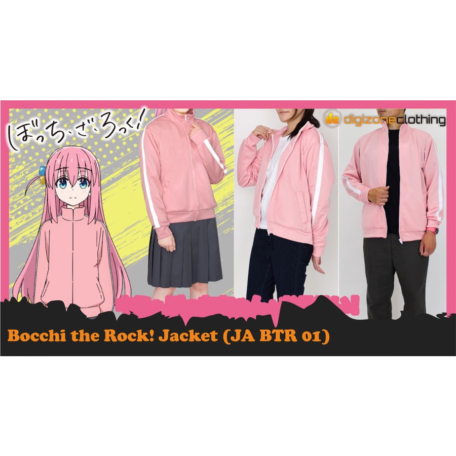 Jaket Anime Bocchi the Rock Japan Custom Satuan Sport Jacket Training