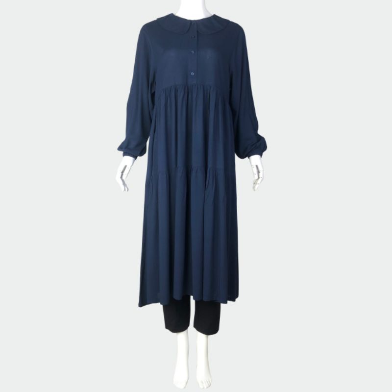 DYSEE - TARA MIDI DRESS WANITA POLOS / BAJU MUSLIM TUNIK REMAJA
