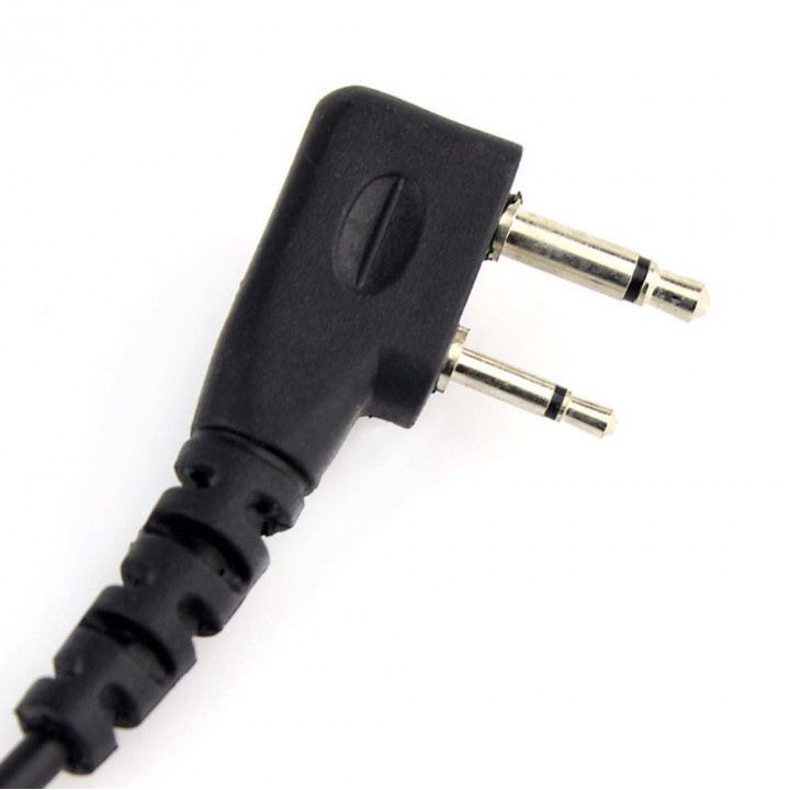 011 2-pin Earset Microphone PTT for Walkie Talkie