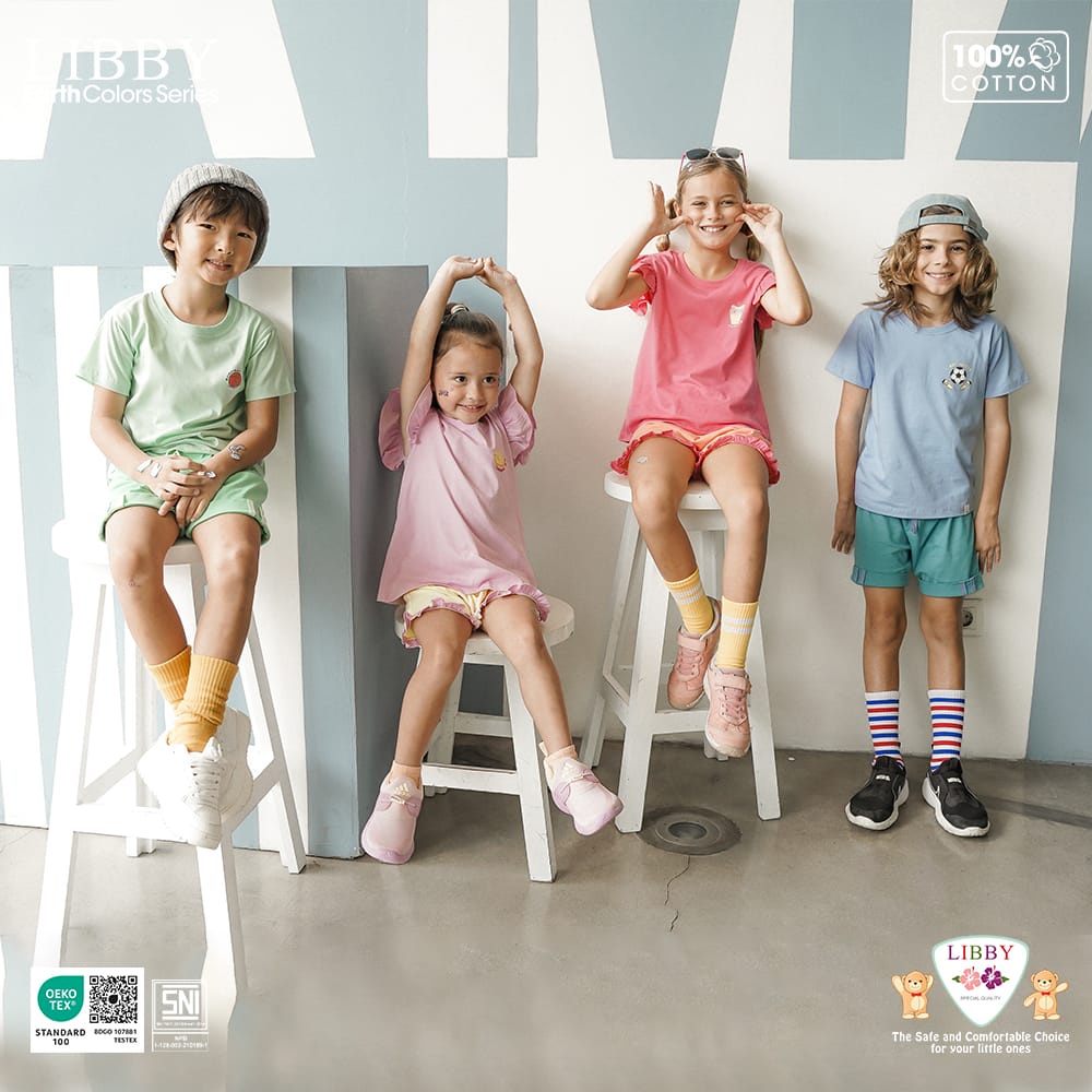 LIBBY BABY NIJI SET BOY AND GIRL SETELAN ANAK PEREMPUAN DAN LAKI-LAKI 9 BULAN - 8 TAHUN