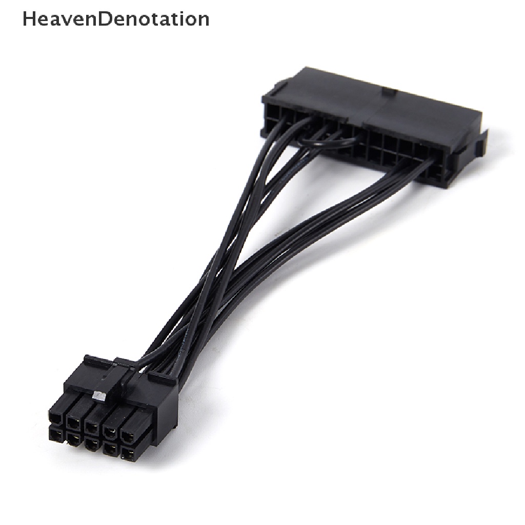 [HeavenDenotation] 24pin Ke 10pin ATX PSU Adaptor Daya Utama Kabel Power Supply 18AWG Kawat HDV