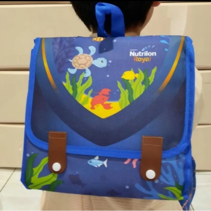 Karpet Nutrilon Playmat Sea Creature Tema Laut 2 in 1 tas | mainan edukasi