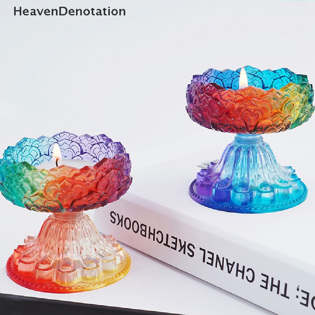 [HeavenDenotation] Diy Lotus Holder Silicone Cetakan Handmade Plester Tray Kerajinan Tangan Cetakan Tembikar HDV