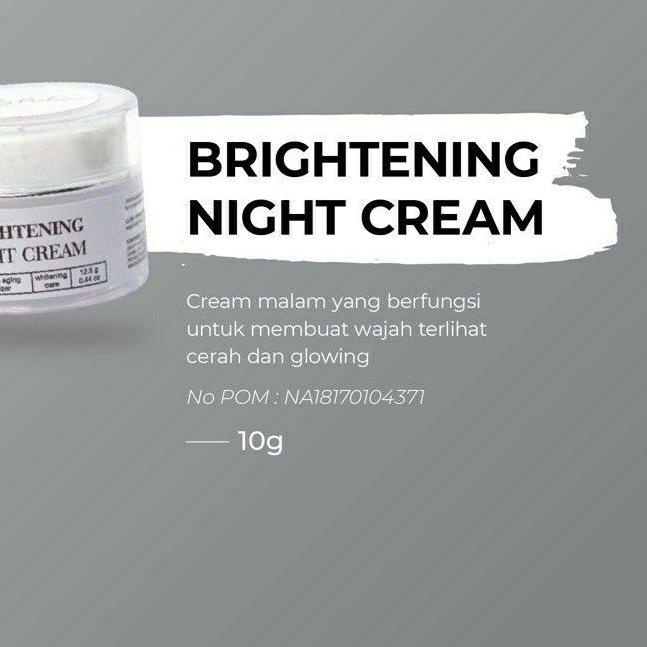 ✰ Brightening Night Cream (kode K2) / Cream Glowing bening skincare dr oky pratama Benings Clinic ✷