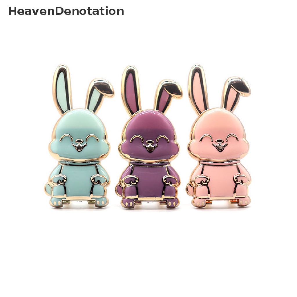 [HeavenDenotation] Kelinci Lipat Universal Smart Tok Phone Holder Griptok Dukungan Untuk Smartphone Grip Tok Lipat Finger Stand Socket HDV