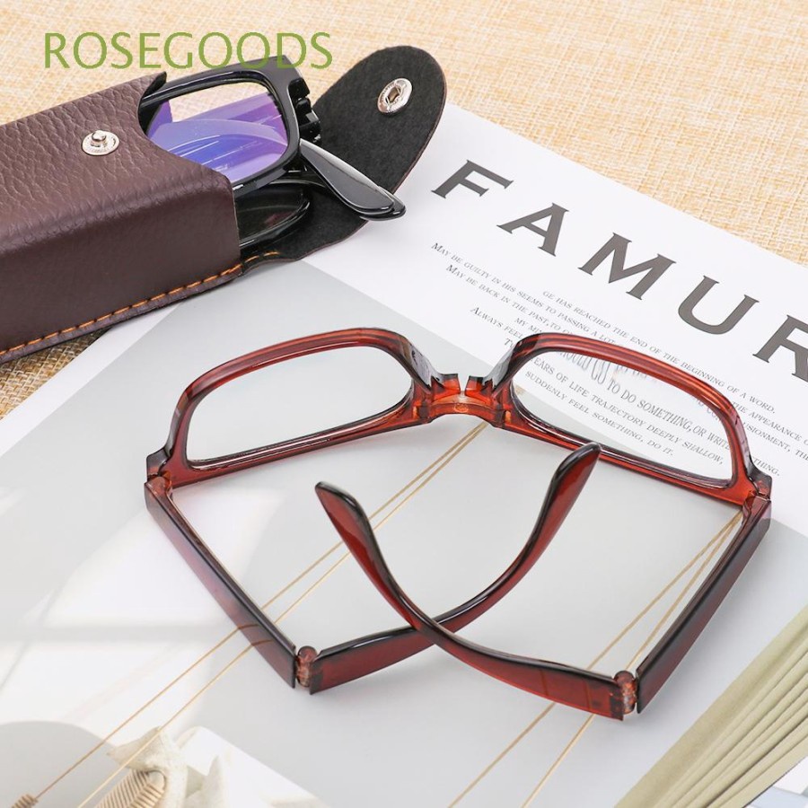 Kacamata Baca Plus Auto Focus Adjust Lipat Anti Radiasi Anti UV Rose murah