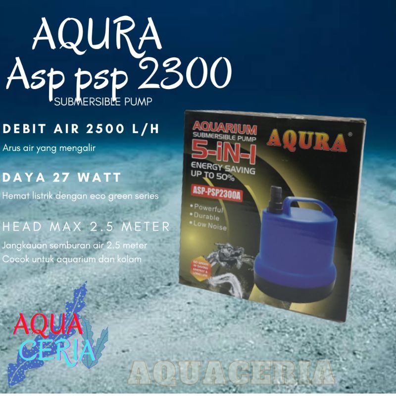 AQURA asp PSP 2300 a POMPA AQUARIUM KOLAM IKAN HIAS asp 2300