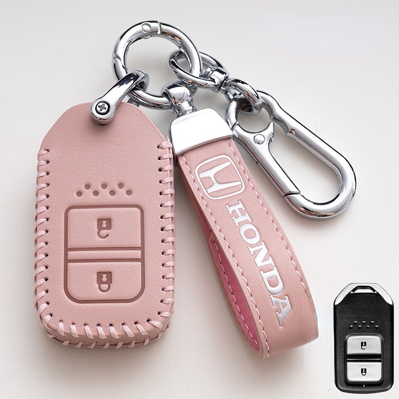 Rumah / Casing Kunci Remote Mobil 2 / 3 / 4 Tombol Plastik Warna Hitam Untuk Honda Accord