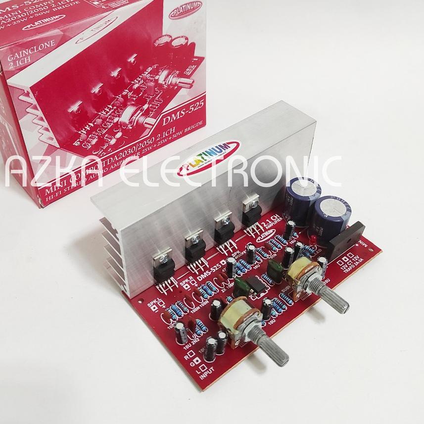 ✹ Kit Power Amplifier Speaker Aktif 2.1 Channel TDA2030 DMS 525 ✱