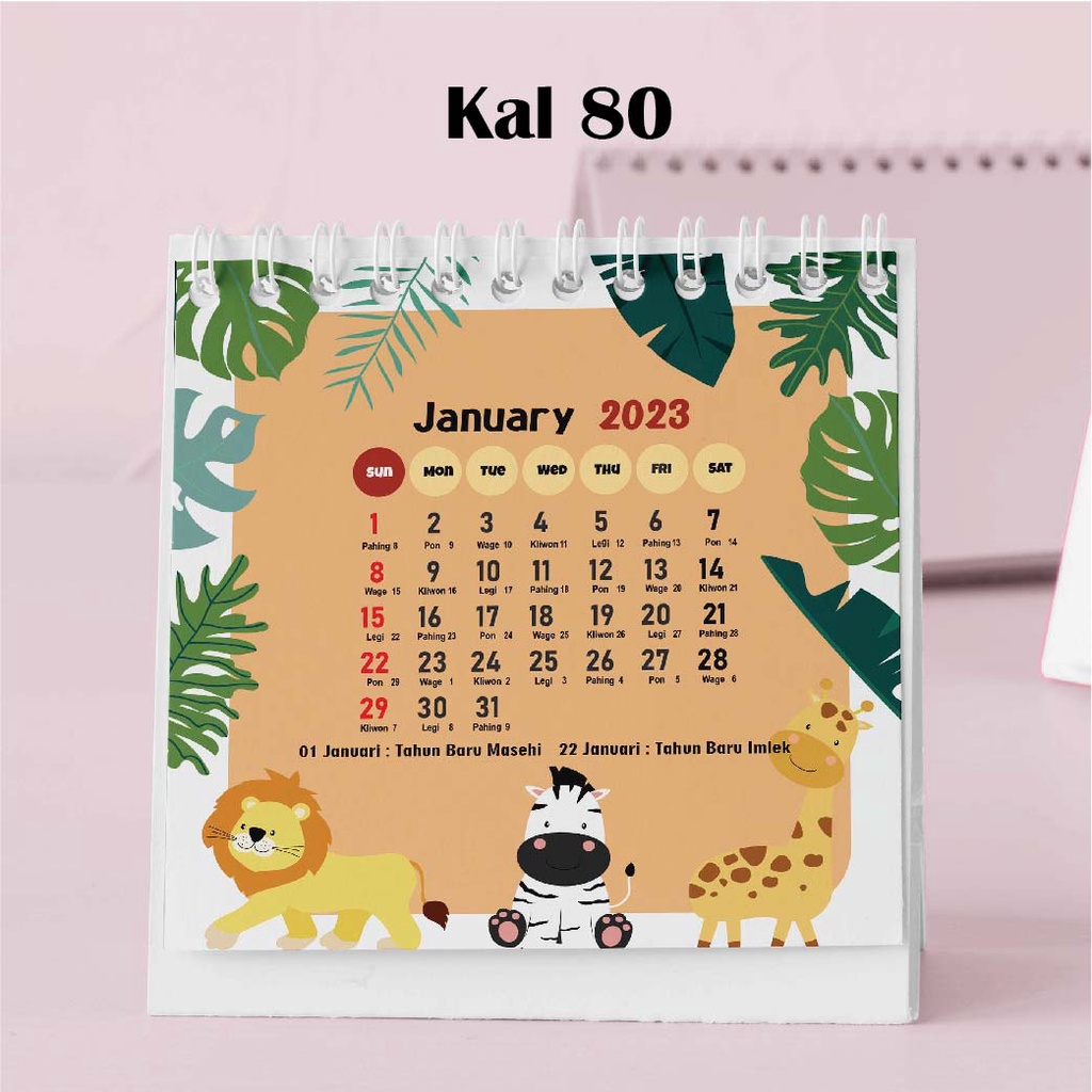 

Hanabi Kalender Mini 2024 / Kalender Meja 2024 Custom KAL80