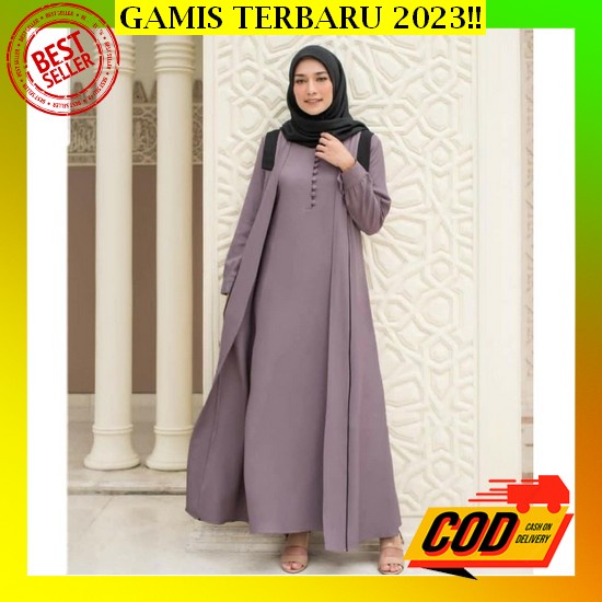 Gamis Kekinian Remaja Baju Gamis Terbaru 2023 Lebaran Wanita Baju Muslim Wanita Gamis Mewah Muslimah
