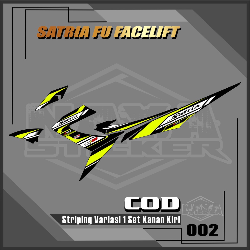 Sticker Striping List Variasi Satria Fu Facelift - Striping Variasi Satria Fu Facelift