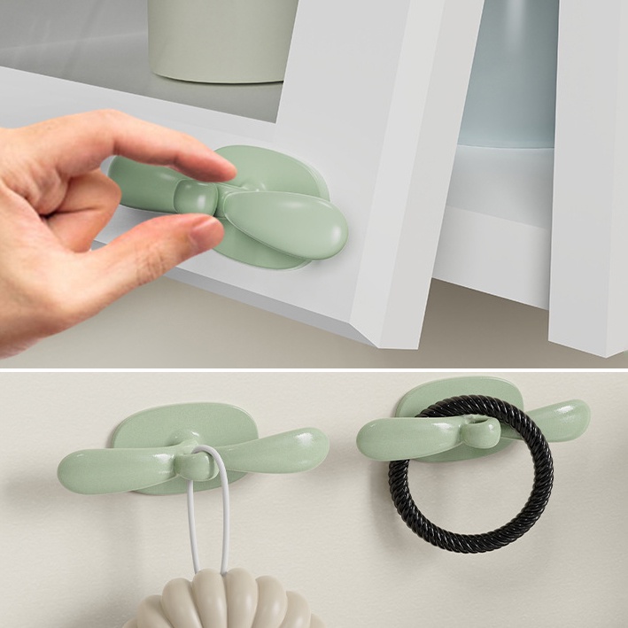 1pc Bud Shape Cord Winder Untuk Peralatan Dapur Kabel Data Kait Gantung Dengan Klip Air Fryer Kawat Organizer Mesin Kopi Bungkus Kabel Kait Organizer Rumah