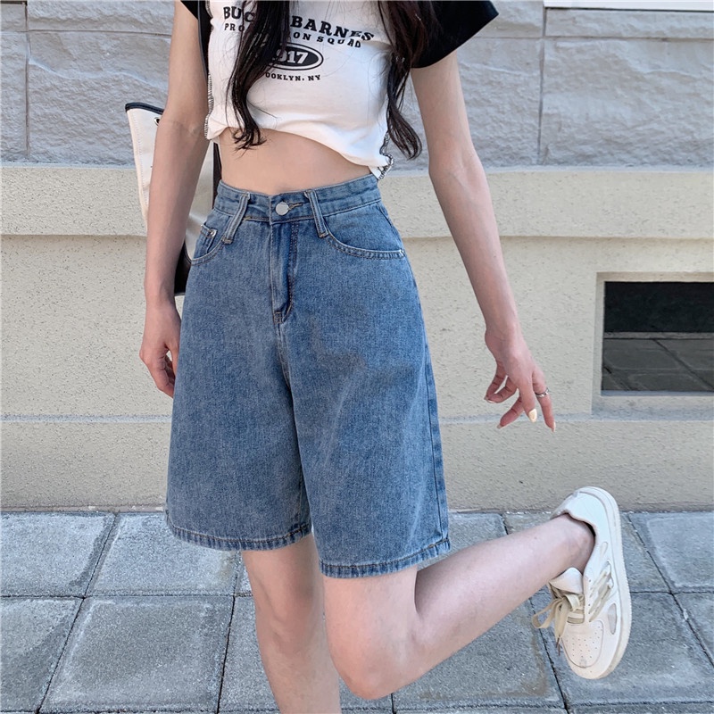 Import Kasual Celana Pendek Denim Wanita / Highwaist Korea Style jeans Celana Pendek Wanita