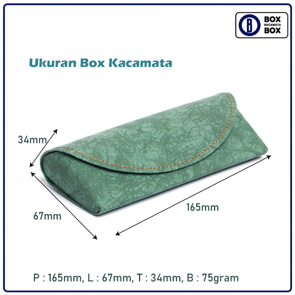 Box Kacamata / Tempat Kacamata Cepuk Magnet Motif Abstrak Free Lap Untuk Sunglasses dan Frame Pria dan Wanita  H7