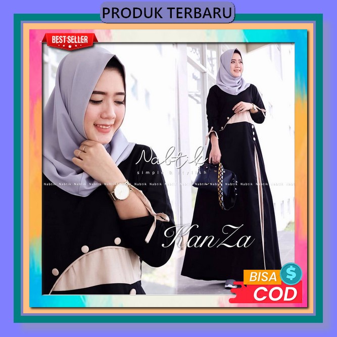 Baju Muslim Gamis Syar'I Syari Terbaru Gamis Kondangan Modern Remaja Mewah Kekinian Pakaian Wanita B