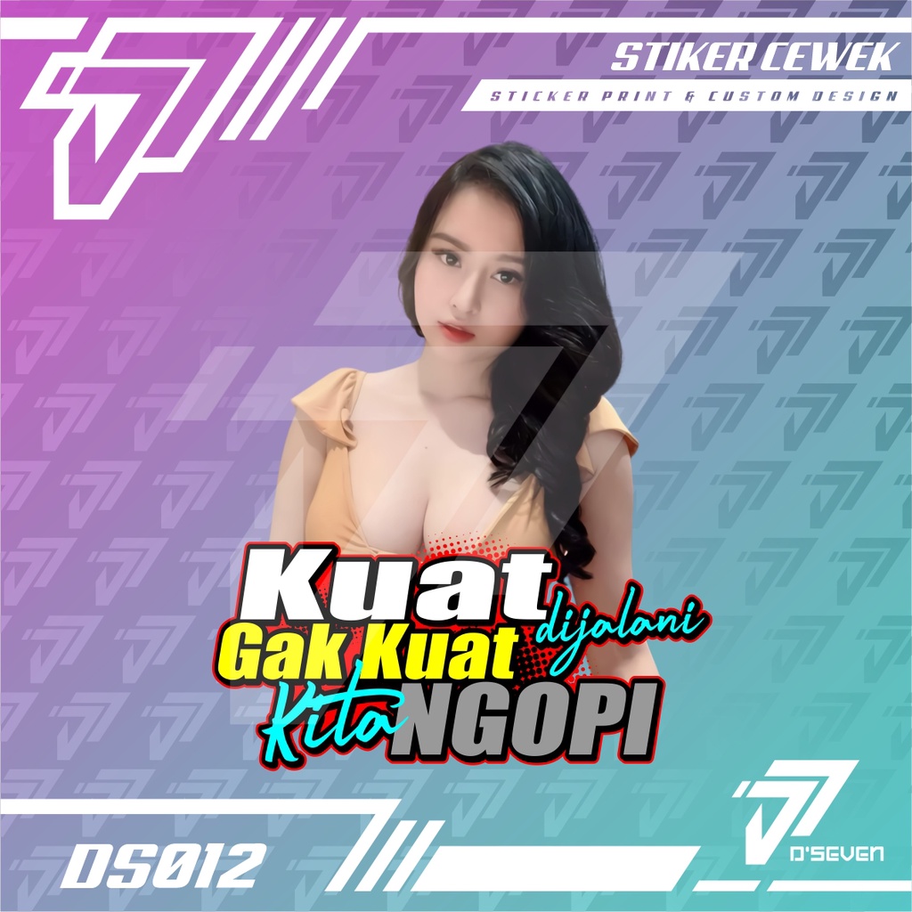 Stiker Foto Cewek Hijab Vector Seksi Custom Bisa Request Foto & Kata-kata - Stiker Mobil / Motor / T