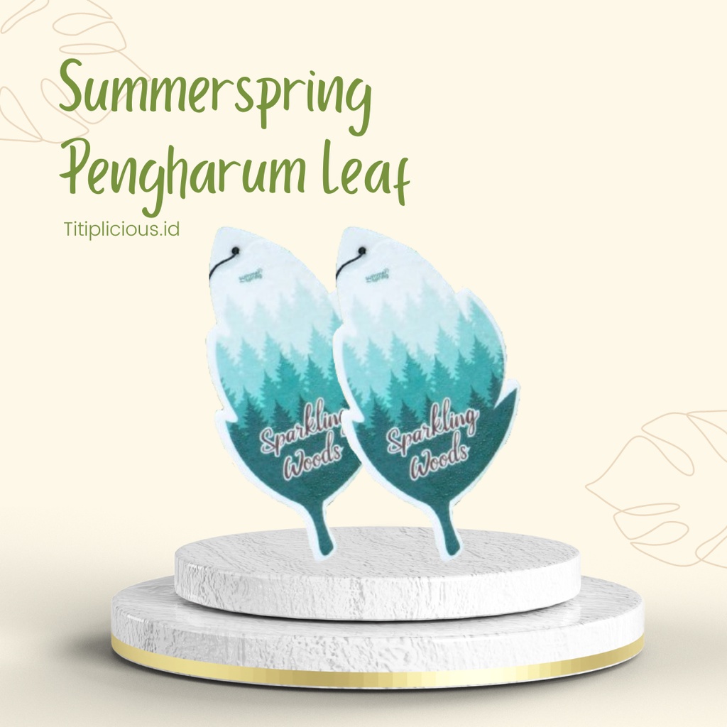 Pengharum Ruangan Aromaterapi Gantung Leaf Parfum Mobil Pewangi Kamar Mandi Tahan Lama Summer Spring