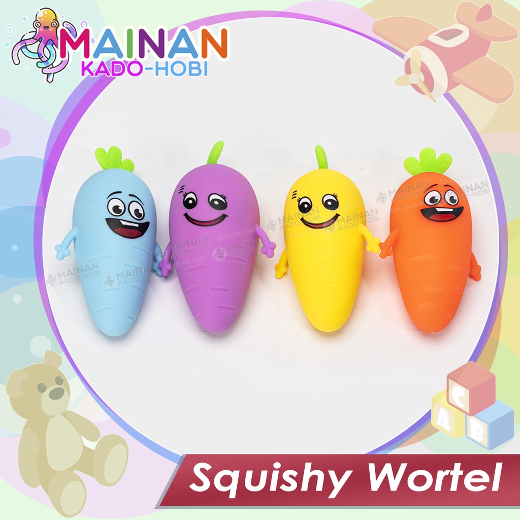 KADO MAINAN MOTORIK ANAK REMAS SQUISHY RELIEVE TOYS KARAKTER LUCU