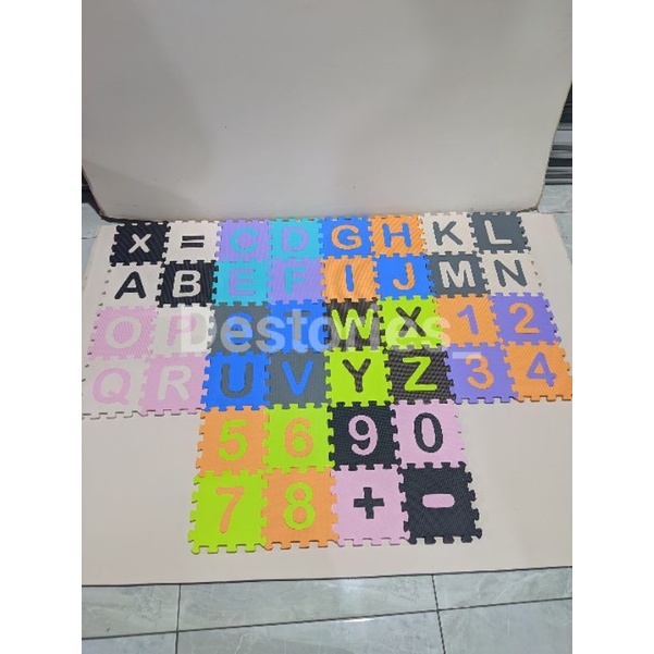 Matras Puzzle Angka & Huruf/Mainan Edukasi/Playmat