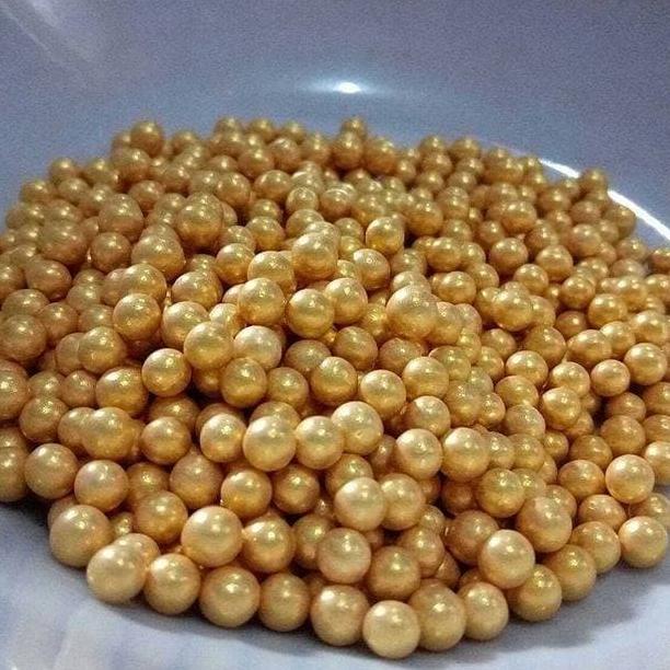 

30G SMALL SHINE EMAS MUTIARA PEARL GOLD SPRINKLES EDIBLE CAKE KUE CHEF