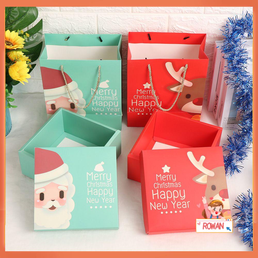 R-flower Xmas Handbags New Year Holiday Natal Dekorasi Perlengkapan Pesta Pembungkus Kado