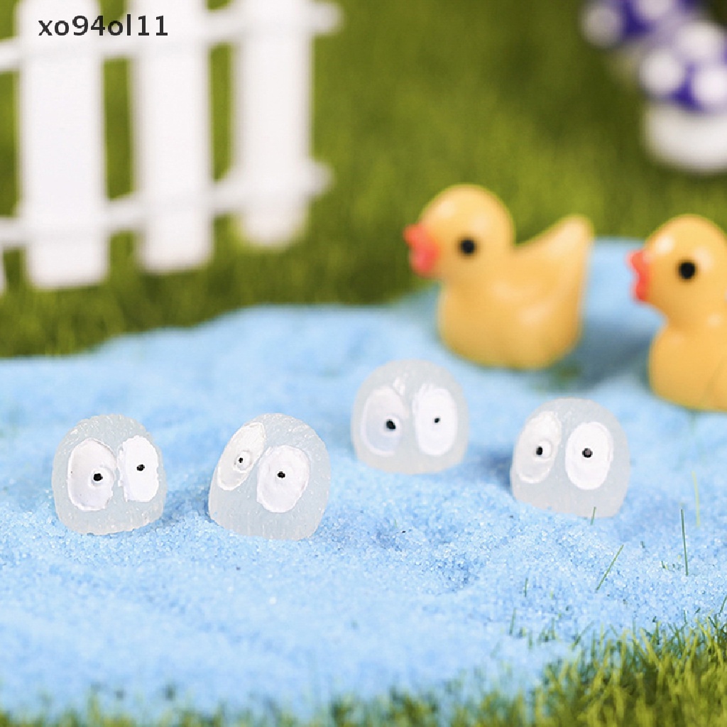 Xo 5pcs Briket Mini Luminous Anti Karat Debu Sprite Micro Ornamen Glowing Pot OL