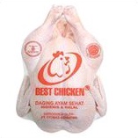 

ayam karkas best chicken 600-650 g ayam frozen halal