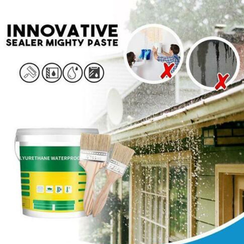 Sealer Waterproof Transparan 300g/pelapis Lem Kompon Tahan Air Memperbaiki Perekat Bocor Dinding Kamar Mandi