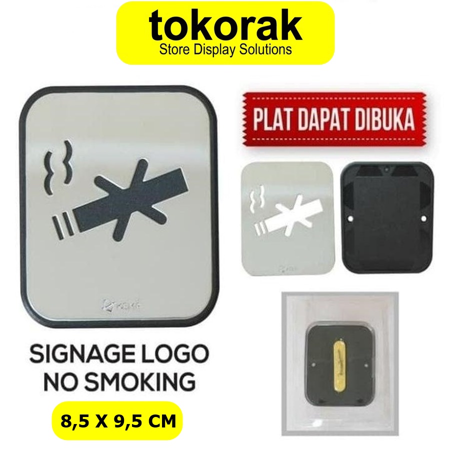 SIGNAGE NO SMOKING SY SIGN PETUNJUK SIMBOL LOGO PERINGATAN LABEL DILARANG MEROKOK