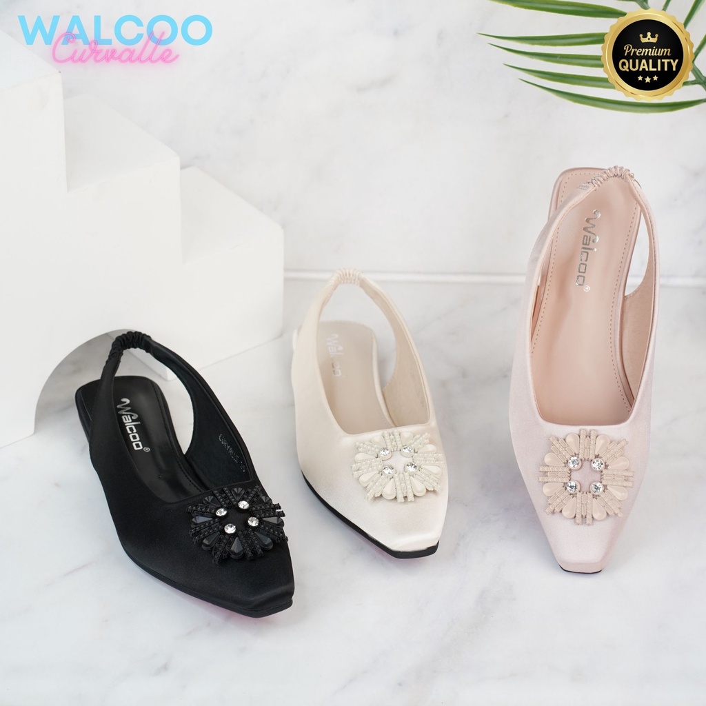 Walcoo Sepatu Wanita Balet Import CURVALLE