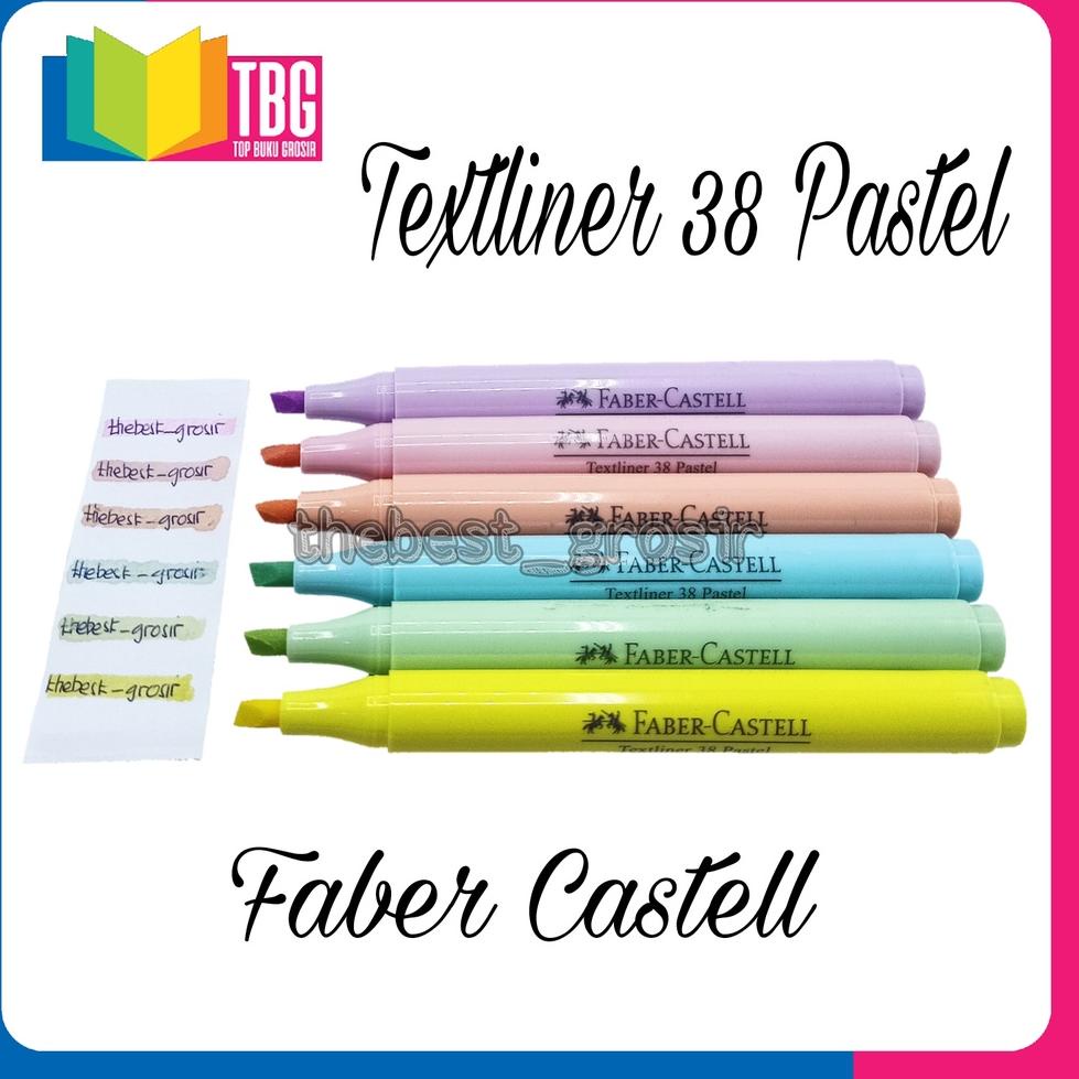 

H93 1 PCS TEXTLINER 38 PASTEL FABER CASTELL / HIGHLIGHTER FABER CASTELL BARU SPESIAL ㊑