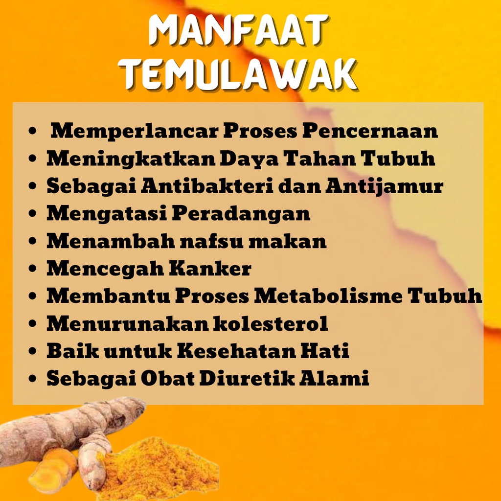 (COD) Temulawak bubuk 100% MURNI 250gr 500gr 1kg