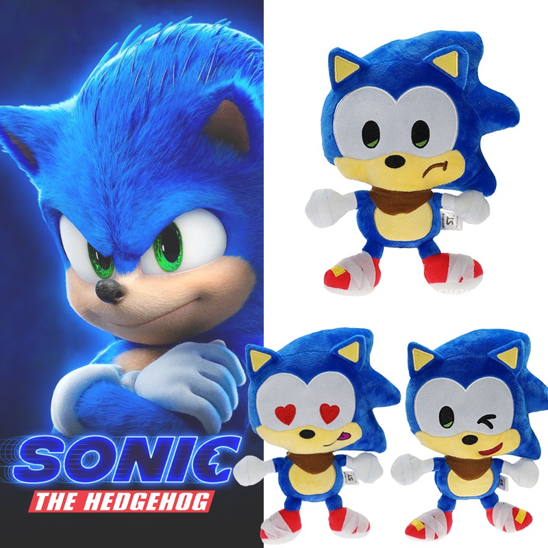 23cm Sonic The Hedgehog Plush Toy Cute Soft Stuffed Animal Hug Doll Kids Babys Birthday Xmas Gift