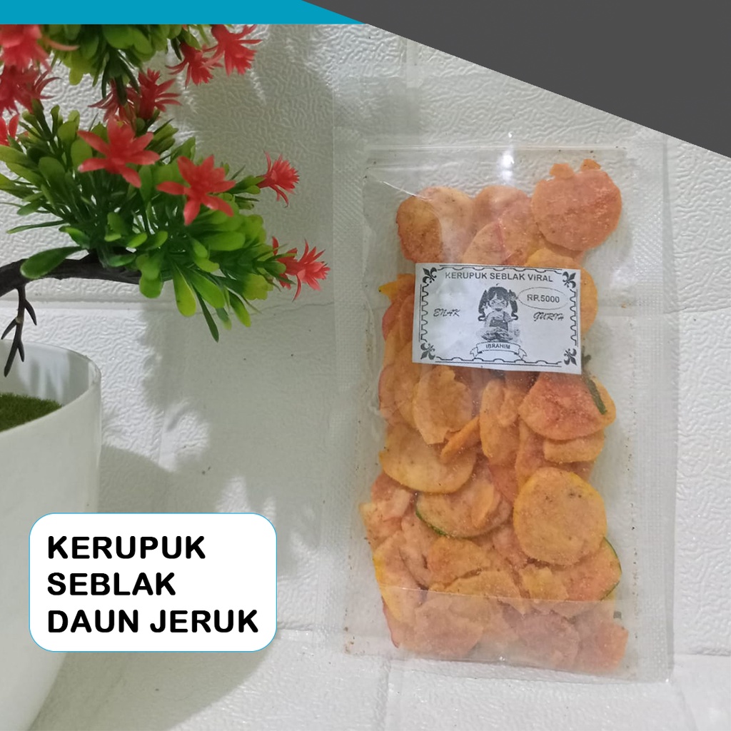 

Cemilan Kerupuk Seblak Daun Jeruk