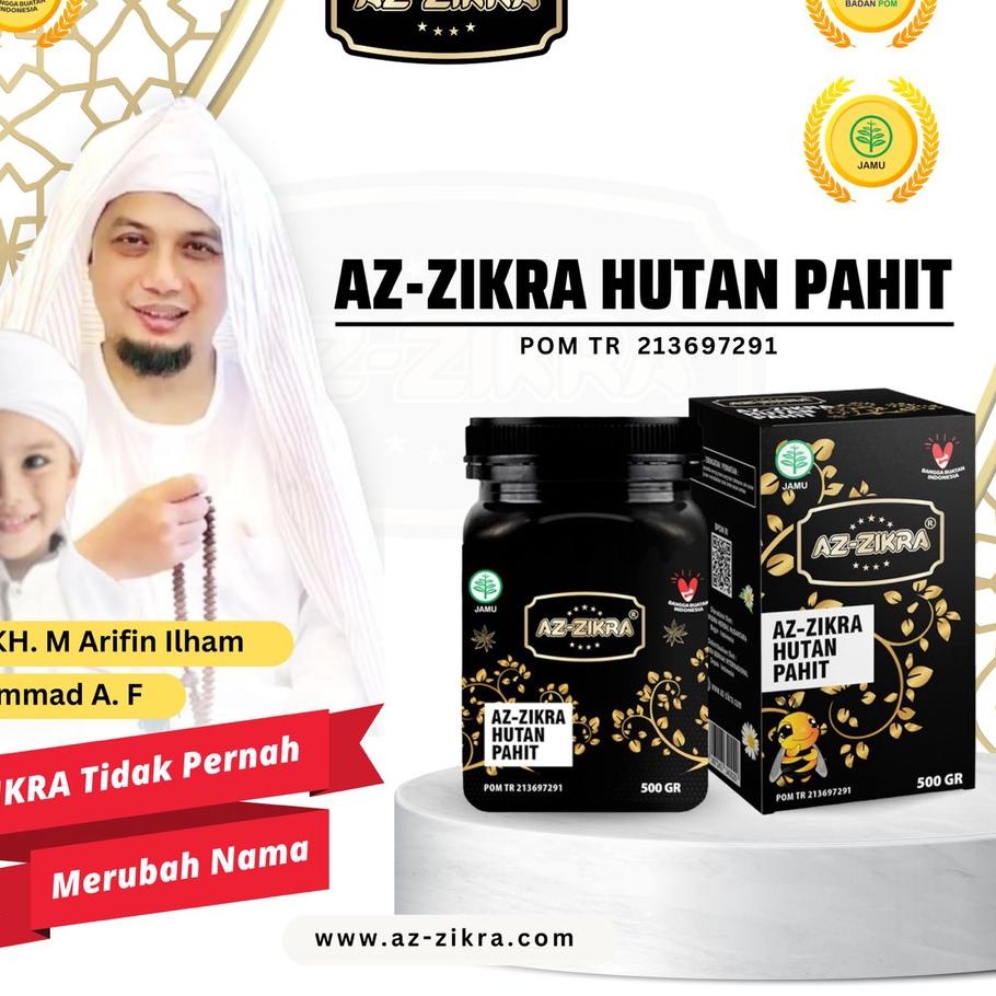

● Hitam Azzikra Az-Zikra Hutan Hitam Pahit Asli 500 Gram Kemasan Baru ♦