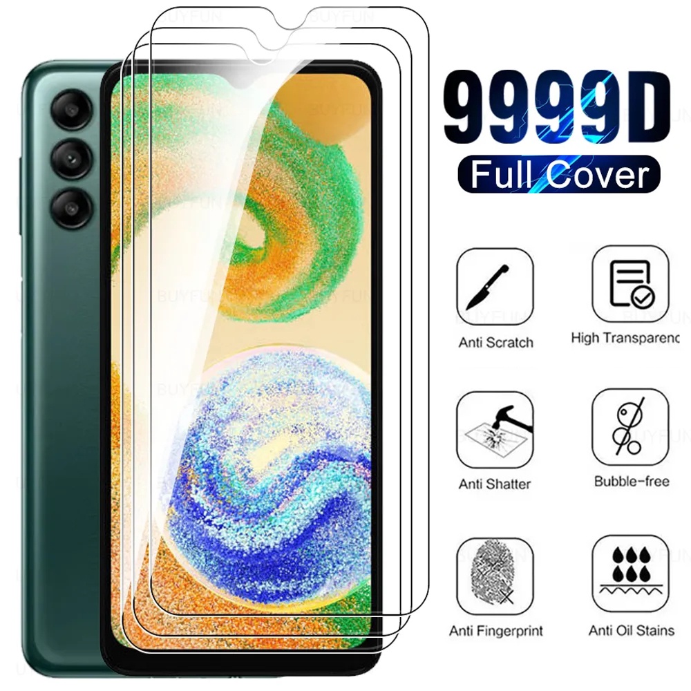 1pc Film Kaca Tempered Penutup Penuh, Untuk Samsung Galaxy A04, HD Film Pelindung Layar Tahan Ledakan Kekerasan 9H