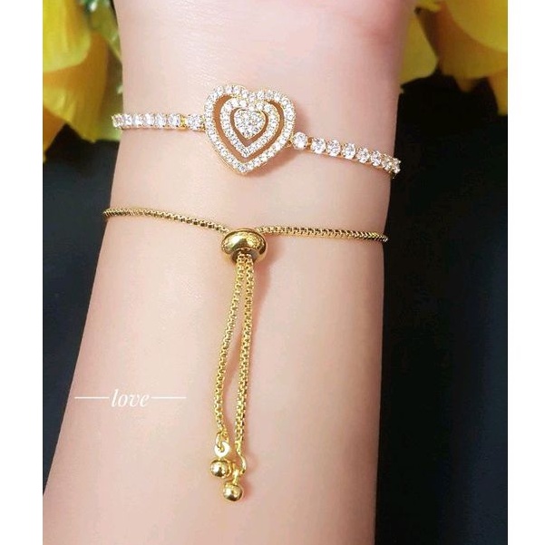 Gelang Serut gold Xuping (bisa di besar kecilkan )