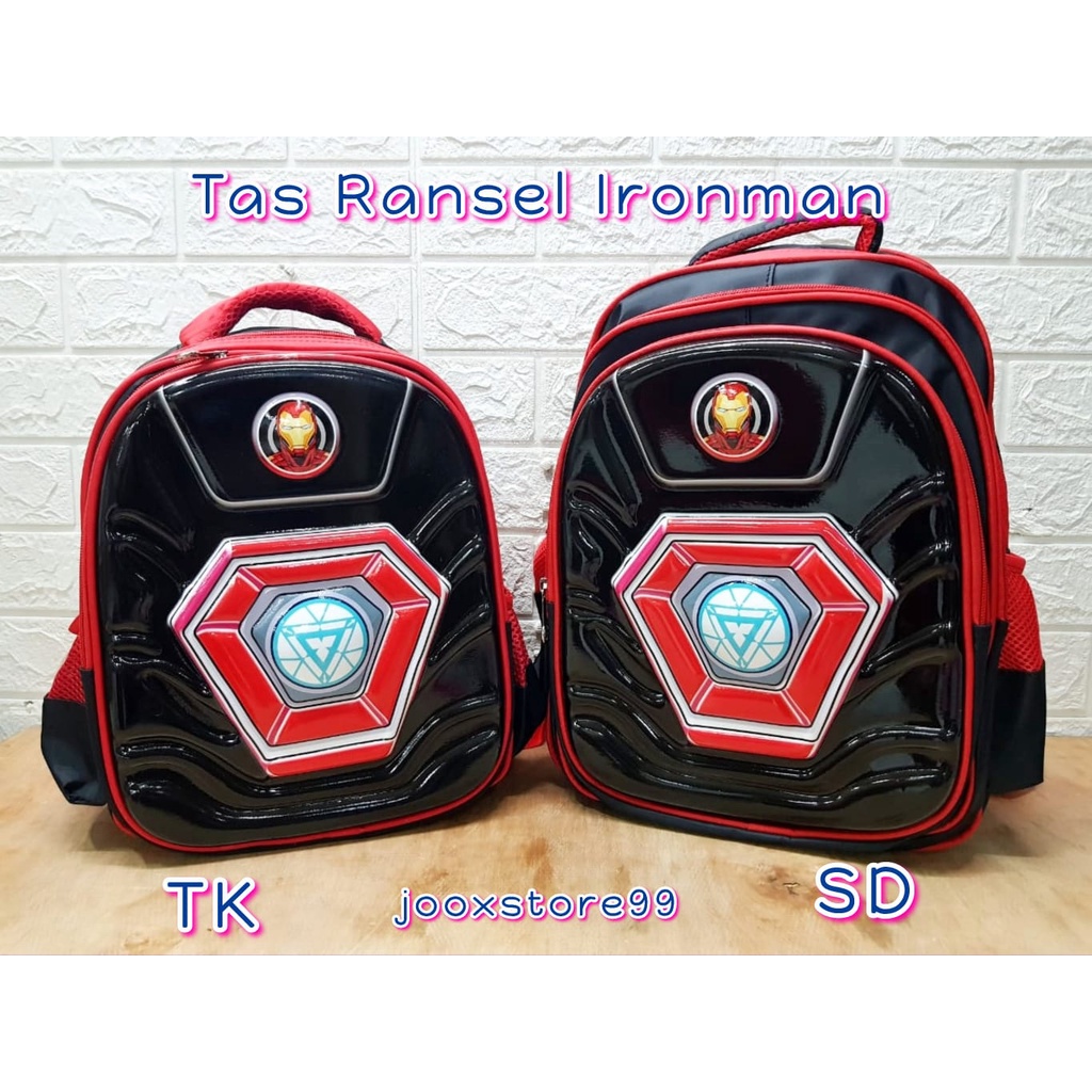 Tas Sekolah Ransel Anak TK dan SD Motif Superhero Tas Gendong Captain Amerika Backpack Import Anak Laki - Laki