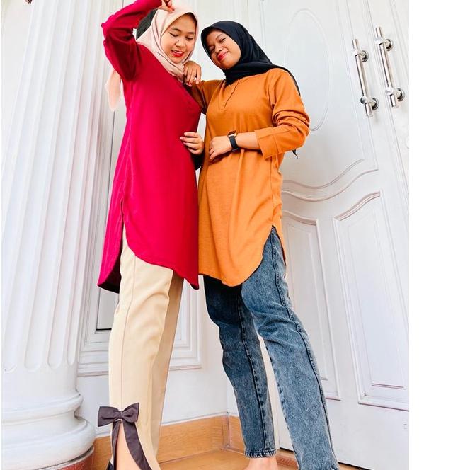 ➳ KAOS TUNIK PHENOMENAL / FENOMENAL FULL TAG KAOS POLOS LENGAN PANJANG KAOS TUNIK MODEL KOTAK ➣