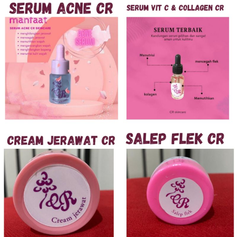 [COD] Serum Vit C &amp; Collagen CR ungu/ salep flek cr/krimjerwatcr/Serum acne cr