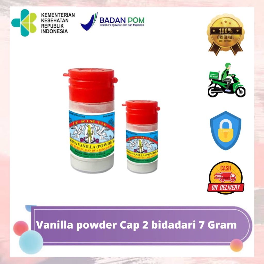 

Vanilli Powder 7gr Cap 2 Bidadari