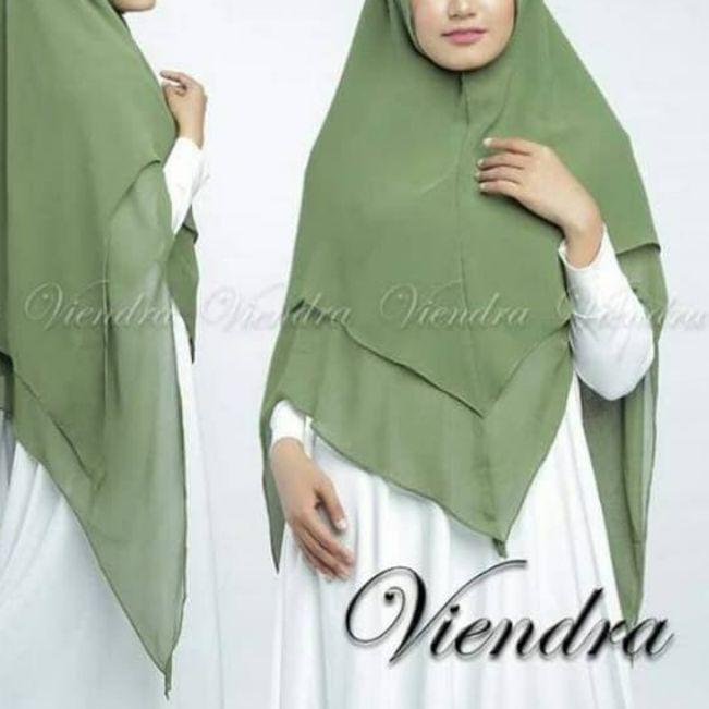 ➦ Jilbab Hijab Khimar Medina Nabila Ceruty 2Layer ✤