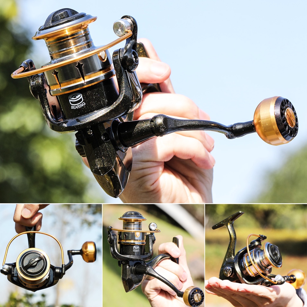 Reel Pancing Logam Max Drag 12LB 1000-5000 Model Cocok Untuk Memancing Di Laut Di Semua Perairan Fishing Reel Powerful Gulungan Pancing