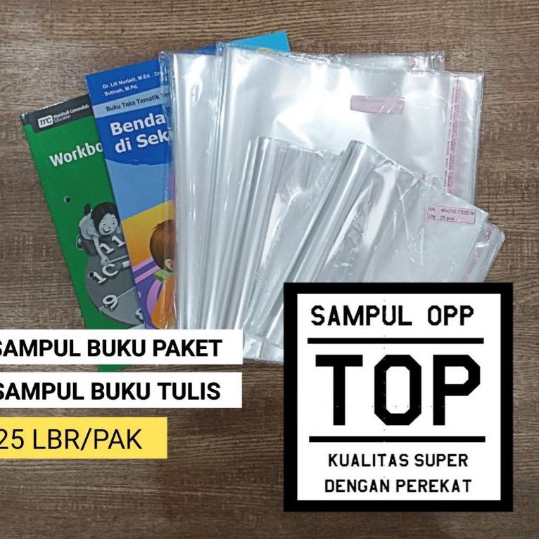

M32 Sampul buku plastik OPP TOP paket tulis besar seal lem perekat murah TERLARIS