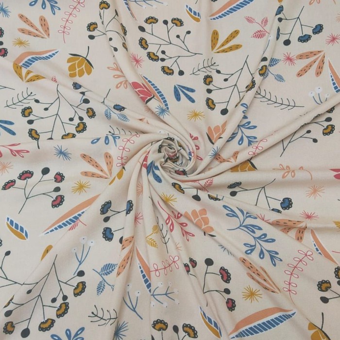 Kain Kain Katun Rayon Viscose Meteran Motif 188