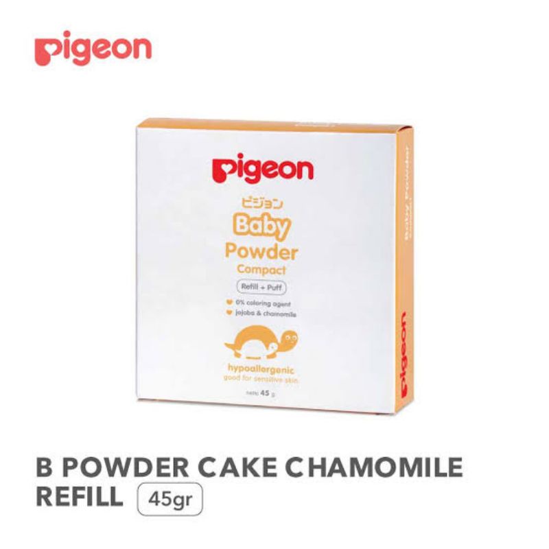 Pigeon Baby Compact Powder Refill Puff 45gr - Bedak Padat Anak Bayi