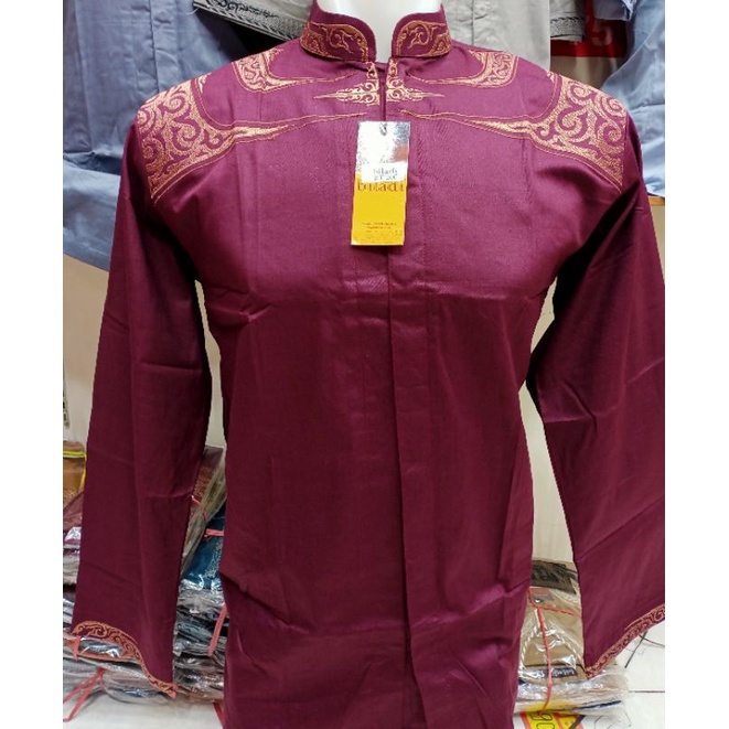 Baju Koko Busana Muslim Pria Biladi Tangan Panjang Edisi Bordir RT200
