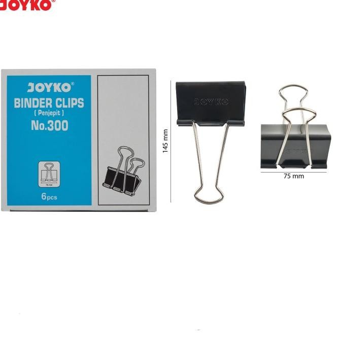 

Terlaris [For Sale] Joyko Binder Clip 300 75Mm Besar / Klip Penjepit Kertas